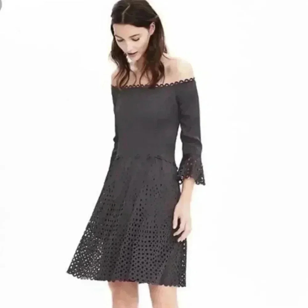 Banana Republic laser cut dress